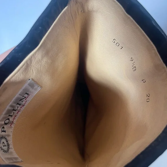 Pollini Vintage Suede & Leather 80s Tall Boots - Picture 6 of 6